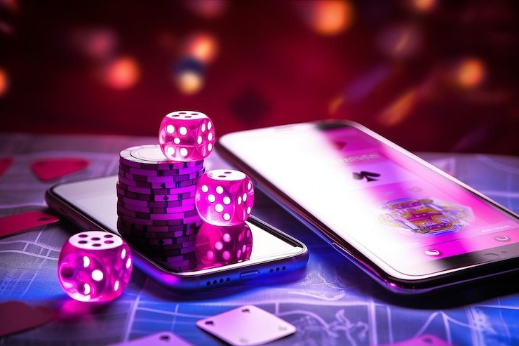 Tampilan kartu dan opsi taruhan di Casino Hold'em